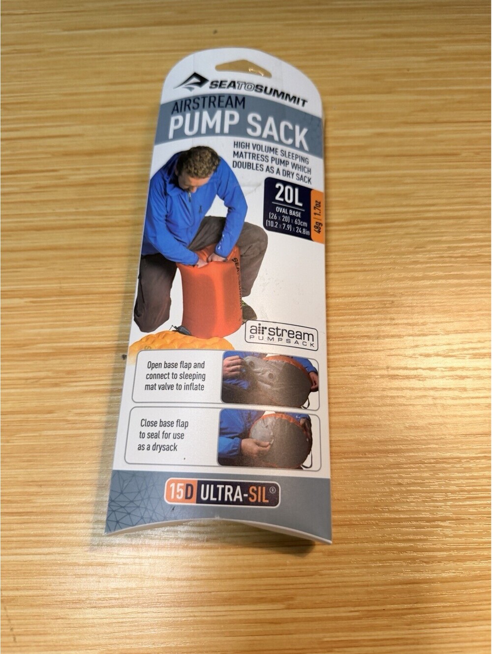 SEA TO SUMMIT AIR STREAM ULTRA-SIL PUMPSACK  20L New Open Box Airstream